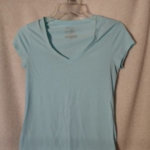 Baby blue short sleeved tee